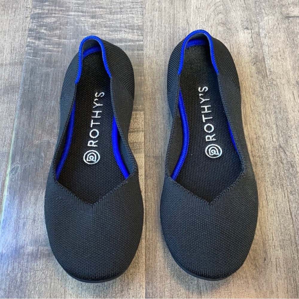 Rothy’s Black Round Toe Flats Size 8